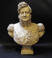 Lot 1464 - A modern composite bust of George IV