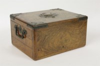 Lot 1506 - A Victorian walnut cigar box