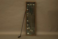 Lot 1515 - A cased set of vintage style golf clubs