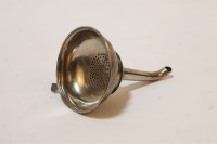 Lot 1094 - A George III silver wine funnel