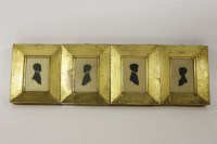 Lot 1125 - A set of four Victorian painted silhouettes