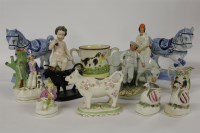 Lot 1382 - A collection of mixed Staffordshire items