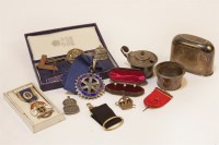 Lot 1065 - A silver Rotary Club past presidents medal