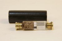 Lot 1056 - A Victorian double end scent bottle