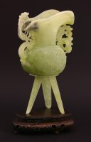 Lot 1103A - A green jade Jue
