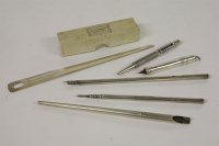 Lot 1050A - A silver bridge/calendar pencil