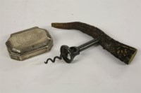 Lot 1069 - A silver plated tobacco box and cover
