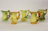 Lot 1451 - Five Burleigh ware jugs