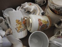 Lot 1414 - Royal commemorative china: including Victoria 1897 jubilee enamel beaker