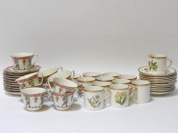 Lot 1378 - A Royal Worcester cradley pattern (reproduction) part coffee service