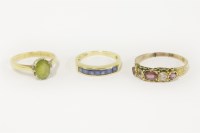 Lot 30 - An 18ct gold single stone peridot ring