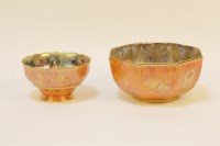 Lot 151 - A Wedgwood butterfly lustre bowl