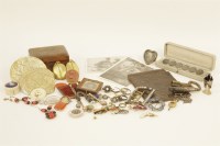 Lot 59 - A collection of jewellery and miscellaneous items to include a gold Cornelian intaglio