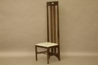 Lot 576 - A stained ash high back chair