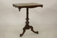 Lot 630 - A Victorian marquetry inlaid rectangular tripod table