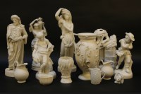 Lot 251 - Four Parian figures