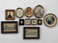 Lot 302 - An Edwardian half length silhouette of a woman in evening attire