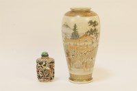 Lot 141 - A Satsuma vase