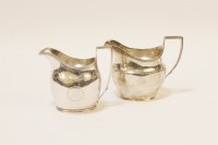 Lot 122 - A George III silver cream jug