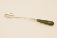 Lot 124 - A Georgian silver stilton scoop
