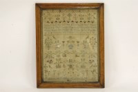 Lot 599 - An early 19th century needlework sampler