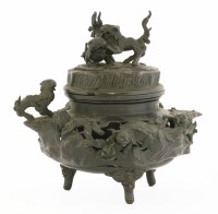 Lot 192 - A Japanese bronze koro