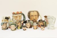 Lot 321 - A collection of Royal Doulton character jugs