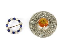 Lot 1016 - A Scottish silver brooch