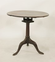 Lot 578 - A George III mahogany tripod table