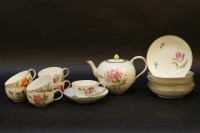 Lot 1149 - An early 20th century Meissen tea service