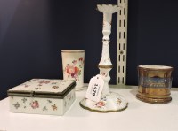 Lot 1479 - A continental porcelain trinket box