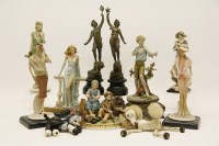 Lot 339 - A pair of early 20th century spelter figures