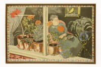 Lot 422A - A school print of 
'A lady asleep in a chair