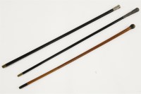 Lot 398 - Three walking sticks