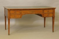 Lot 480 - A modern fruitwood Minotti writing desk