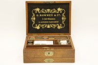 Lot 157 - G Rowney & Co fiddle back mahogany artists box