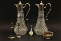 Lot 129 - Two silver hat pin stands