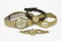 Lot 60 - A ladies 9ct gold Rotary mechanical bracelet watch