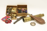 Lot 104 - A brass four section telescope