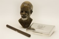 Lot 127 - A sterling silver cigarette box