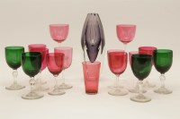 Lot 348 - A Kosta amethyst glass vase