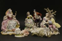 Lot 298 - Three figure groups