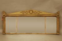 Lot 500 - A gilt over mantel mirror