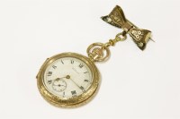 Lot 48 - A 9ct gold Waltham fob watch