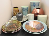 Lot 1366 - Six modern Poole dishes