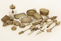 Lot 79 - A collection of silver and plated stamp boxes