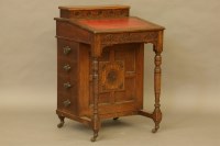 Lot 465 - An Aesthetic movement Davenport