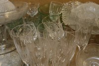 Lot 1413 - A large quantity of antique and later glassware