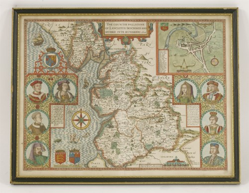 Lot 6 - John Speede 
THE COUNTIE PALLATINE OF LANCASTER DESCRIBED AND DIVIDED INTO HUNDREDS