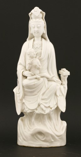 Lot 1123 - A Chinese blanc de Chine figure
